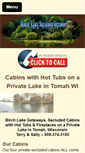 Mobile Screenshot of birchlakegetaway.com